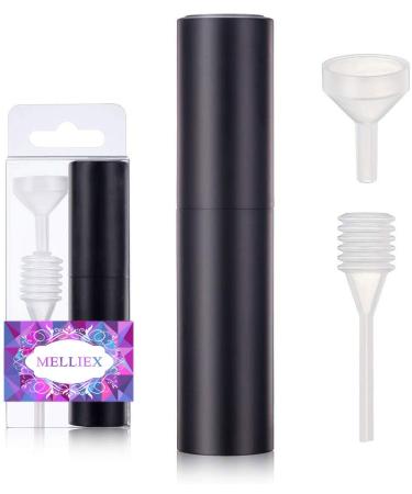 Perfume Atomizer Refillable Empty Travel Perfume Atomizer Twist-Up Pocket Atomizer 10ml (Black)
