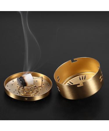 Adjustable Copper Moxibustion Box - 3 Corridors Thickened Acupuncture Burner Holder with Temperature Control for Senior Health Care - Buy Online on GoSupps.com