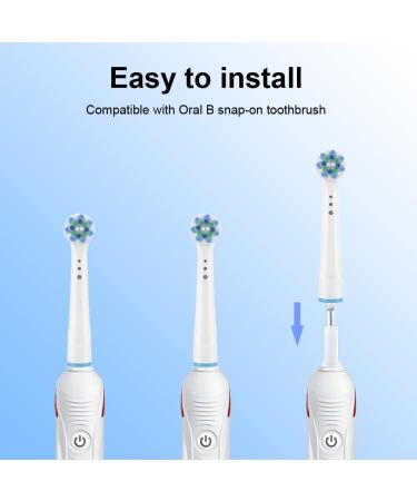 4 Pack Replacement Toothbrush Heads Compatible with Oral B Braun - Fits Oral b Pro 1000/500/3000/7000/8000/9600 Electric Toothbrushes - Buy Online on GoSupps.com