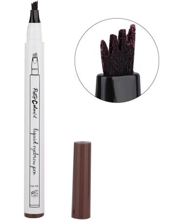 Liquid Eyebrow Pencil Eyebrow Pencil Four Forks Long Lasting Liquid Eyebrow Pen Waterproof Pencil (1# dark brown mocha color) - Buy Online on GoSupps.com