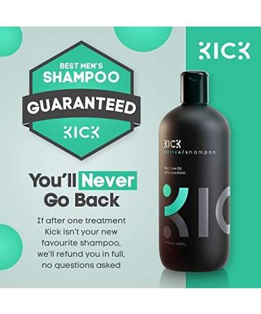 Kick Anti Dandruff Shampoo - Tea Tree Oil and Peppermint - Itchy Scalp Treatment - 509 ml - Buy Online on GoSupps.com