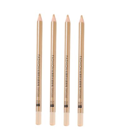 PLAFOPE 4pcs Concealer Pen Concealer for Dark Circles Concealer for Makeup Concealer for Marks Makeup Concealer Women Makeup Supplies Concealer for Freckle 1 g (Pack of 1) White