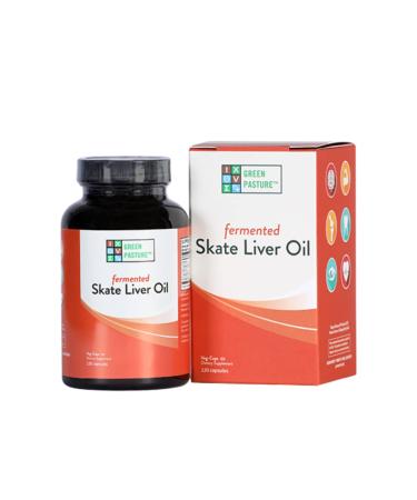 Green Pasture Blue Ice Fermented Skate Liver Oil - 120 Capsules - Buy Online on GoSupps.com