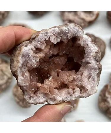 Crystal Natural Crystal Argentine Crystal Geode Cut Crystal Cluster Stone Reiki Specimen Quartz Home Decor Suitable for Home Office Decoration Crystal Cluster (Size : 2pcs) - Buy Online on GoSupps.com