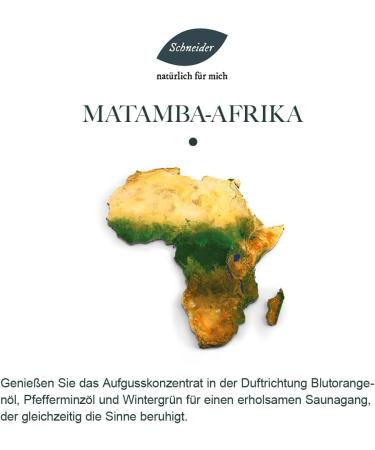 Saunabedarf Schneider Infusion Concentrate - Matamba Africa 250ml | Premium Sauna Accessories for International Shipping - Buy Online on GoSupps.com