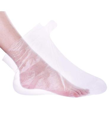 Exceart 500 pieces of paraffin for pedicure spa warm disposable foot paraffin wax slippers foot cuffs for pedicure