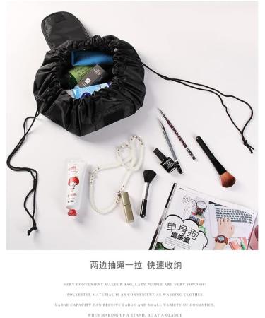 Portable Waterproof Cultural Bags - Oxford Cloth Cosmetic Storage for Men & Women | Black Makeup Organizer - Buy Online on GoSupps.com