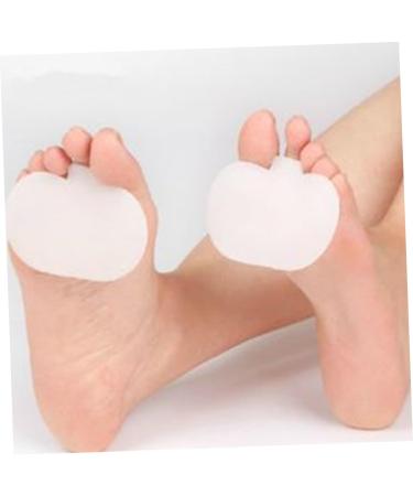 HEALLILY Gel Bunion Toe Spreader & Separator for High Heels - Foot Straightener & Forefoot Pad in White (Pair) - Buy Online on GoSupps.com
