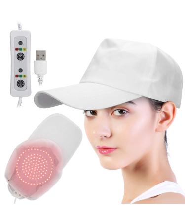 108pcs Lamp Beads Hair Growth Hat Cap Device Oil Control Hair Loss Treatment Therapy Instrument White for Men Women Hair Growth