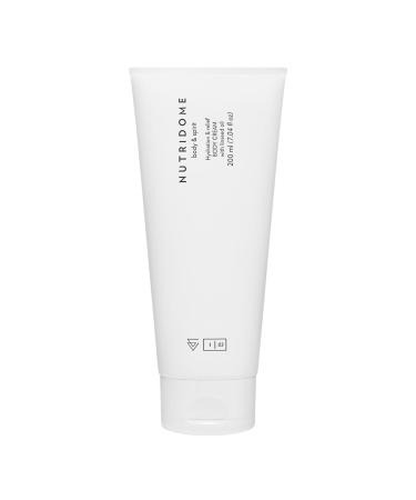 Nutridome - Flaxseed oil body cream 200ml - Body lotion for dry skin, intense hydration and skin soothing, regenerating, repairing cream for women, moisturizer