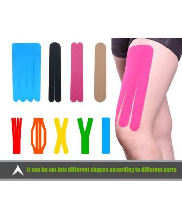 Sports Adhesive Tape Therapeutic Care Bandage Breathable 5CM*5M Kinesiology for Muscle Joints Physical Therapy Tape Elastic Knee Protector Intramuscular Effect Patch 2 Rolls orange - Buy Online on GoSupps.com
