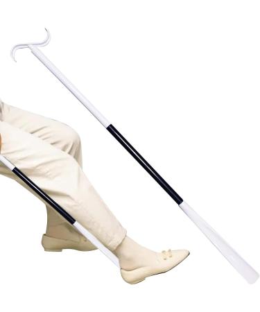 Elderly Sock Remover | Sock Helper for Seniors - with Dressing Hook Multifunction Adjustable Sock Puller with Shoe Horn Function for Grandparents Littryee Black/White E - Buy Online on GoSupps.com