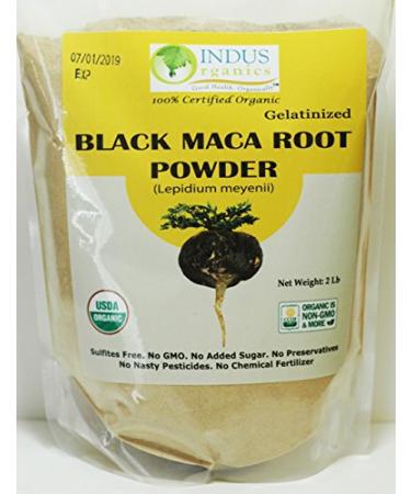 Indus Organics Black Maca Powder, 2 Lb Bag, Gelatanized, Freshly Harvested ,Pre-Washed, Premium Quality, Non-gmo, Freshly Packed Black (2 Lb) - Buy Online on GoSupps.com