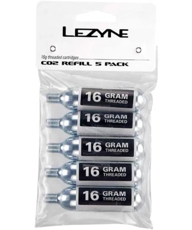 LEZYNE 20g Threaded CO2 Bicycle Tire Inflation Cartridges - 5-Pack | Efficient and Convenient Inflation Solution - Buy Online on GoSupps.com