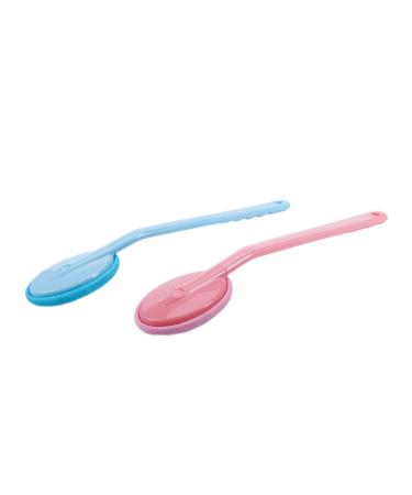 Blue Back & Massager Bath Brush with Extra Long Handle for Easy Lotion Application - Perfect for Body Care - Buy Online on GoSupps.com