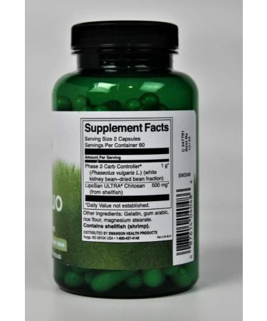 Swanson Diet Duo: White Kidney Bean 120 Capsules - Effective Weight Management Supplement - Buy Online on GoSupps.com