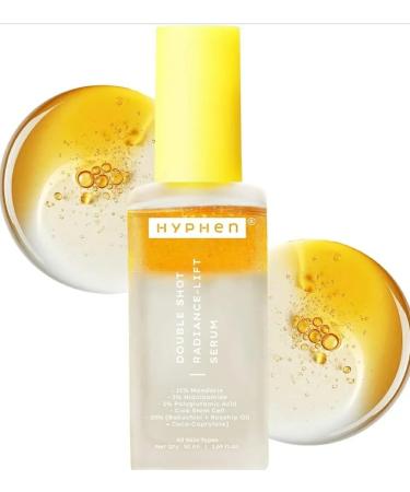 Hyphen 18% Brightening + 20% Collagen Face Serum | Double Serum with 11% Mandarin 5% Niacinamide 2% PGA & Bakuchiol | Brightening & Collagen Boost | Dark Spots & Melanin Reduction | All Skin Type-50ml