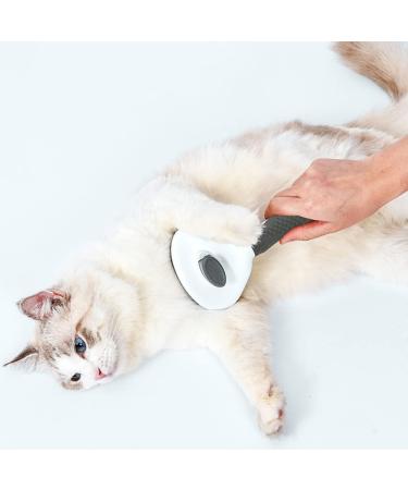 Secwell Pets Cat & Dog Brush - Hair Remover with Cleaning Button for Long & Short Hair - Gray - Buy Online on GoSupps.com