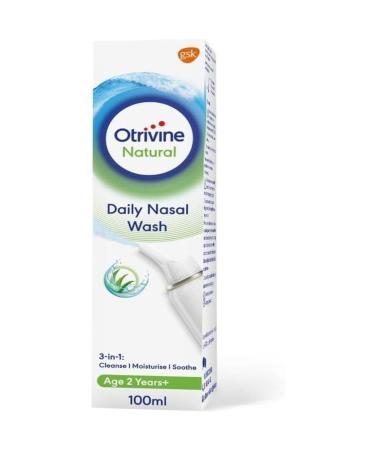 Otrivine Natural Daily Nasal Wash with Aloe Vera 100ml NATURAL WASH