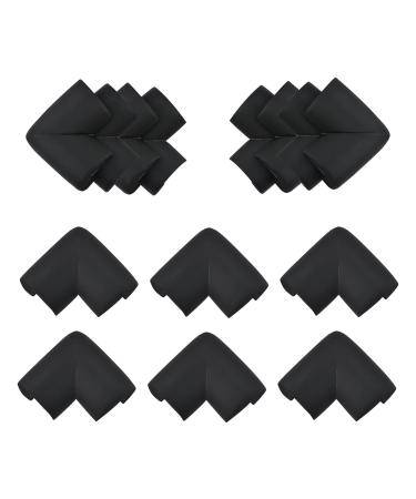 INCREWAY 16pcs Black Safety Corner Cushion Super Soft Baby Proofing Corner Protector with Adhesive