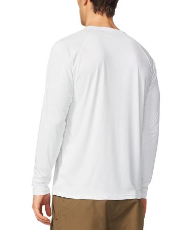 BALEAF Men's UV SPF 50+ Long Sleeve Sun Protection Shirt - 01-White XL - Buy Online on GoSupps.com