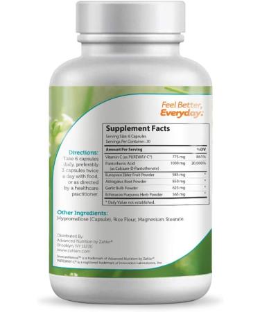 Zahler ImmunAbreve Immune System Support with Vitamin C, Pantothenic Acid, Echinacea - 180 Capsules, Certified Kosher - Buy Online on GoSupps.com