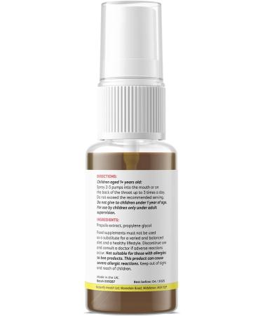 Mary Poppins Kids Propolis Throat Spray (Caramel Flavour) | Tasty Sweet & High-Strength Sore Throat Comfort Spray | 50% Propolis Extract Alcohol Free (15ml) 15 ml (Pack of 1) - Buy Online on GoSupps.com