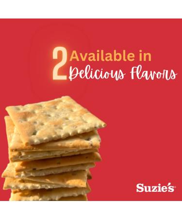 Suzie's 100% Organic Crackers Salted with Extra Virgin Olive Oil - 8.8-Ounce Packages (Pack of 12) - Buy Online on GoSupps.com