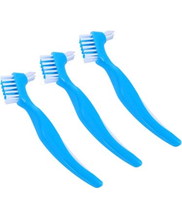 Minkissy 6 Pcs Double-Sided Toothbrushes for Denture Care | Best Brushes for Misaligned Teeth - Buy Online on GoSupps.com