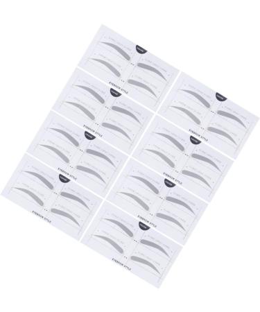 VINTORKY 2 Eyebrow Sticker Eyebrow Card Makeup Kit Eyebrow Shaping Stencils Simple White A607 Makeup Tools - Buy Online on GoSupps.com