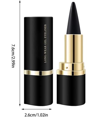  Generisch Waterproof & Stain Resistant Gel Eyeliner | Long Lasting Waterproof Gel Eyeliner | Multifunctional Lip Pencil Highly Pigmented Eye Makeup for a Vivid Look - Buy Online on GoSupps.com