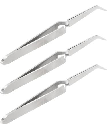 Nail Tweezers Set of 3 Multi-Function Stainless Steel Tweezers for Sculpture Shaping and Nail Art Essential Tool for Nail Care at Home - Buy Online on GoSupps.com