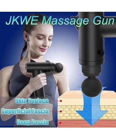Buy Massage Gun for Deep Tissue Relief - 30 Speeds 6 Heads Electric Hand Massager for Neck & Shoulder - Black (Model 28076) - Buy Online on GoSupps.com