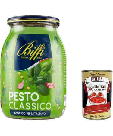  Italian Gourmet E.R. Set of 3 Biffi 100% Pesto Classic Italian Genoese 980g + Polpa Italian Gourmet 400g - Buy Online on GoSupps.com