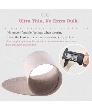 Buy Pigskin Leather Shoe Insoles for Women - Self-Adhesive Barefoot Inserts for High Heels & Flats | Size 8 Apricot Round - Buy Online on GoSupps.com