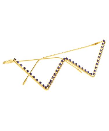 Hakidzel decor-glasses frame Strass glasses without lens rhinestone without lens street stones European and American pillar 14.8x14.2cm As shown 1