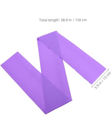 HANABASS Yoga Resistance Bands - Elastic Exercise Bands for Physical Therapy Pilates & Strength Training - Purple - Buy Online on GoSupps.com