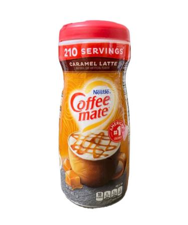 Coffee Mate Caramel Latte Powder Coffee Creamer Canisters 15 oz - Pack of 2 with Free Miras Trademark 2-in-1 Measuring Spoon - Buy Online on GoSupps.com