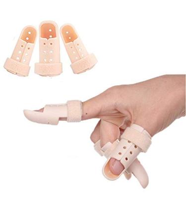 Plastic Finger Splints 3-Size Pack Mallet Finger Brace Mallet Dip Finger Support Trigger Finger Finger Support Brace Finger Immobilizer 4