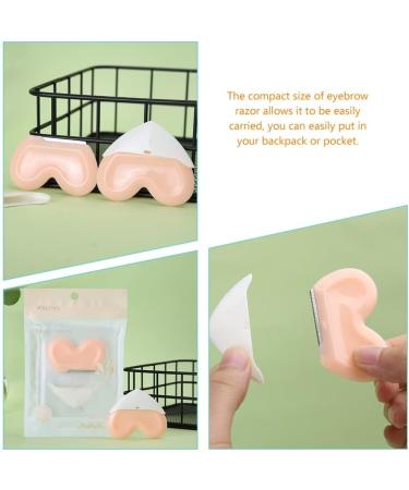 Sherchpry 4pcs Hairy Shape Eyebrow Trimmer Set - Pink Facial Hair Remover & Dermaplaning Razors for Perfect Eyebrows - Buy Online on GoSupps.com