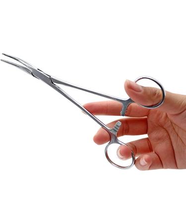 WYSUMMER Stainless Steel Pet Ear Hair Forceps Scissors (12.5CM Bent) - Dog Cat Grooming Tool - Buy Online on GoSupps.com