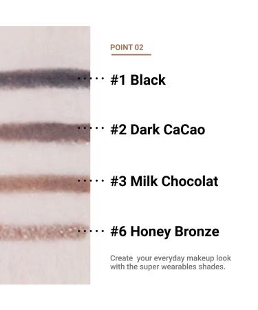 ETUDE Proof 10 Gel Pencil Liner 0.3g - 2 Dark Cacao | Creamy Gel Eyeliner for Precise Eye Makeup (21AD) - Buy Online on GoSupps.com