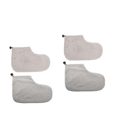 Beaupretty 2 Pairs Wax Therapy Warm Foot Cover Spa Feet Cover Beauty Wax Foot Wrapping Cover Paraffin Wax Refills Paraffin Wax Skin Cover Insulated Mitts and Cozies Hot Wax Foot Boots Cotton