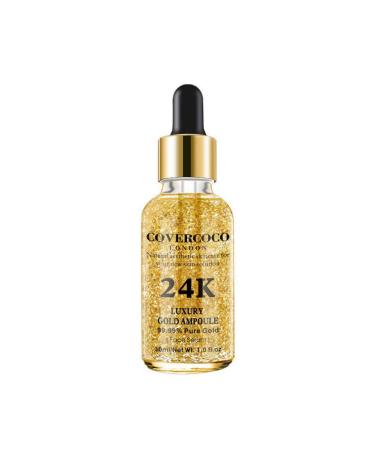 Allbesta 24k Gold Elixir Serum Moisturizing Firming Anti Aging Anti-Wrinkle Infused Essence Oil Drops for Face Makeup Skin Care