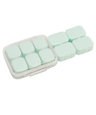 Medicine Organizer Daily Medicine Case Reliable 10PCS Portable for Vitamins (Green)