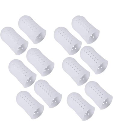 CLISPEED 6 Pairs Toe Protector Tubes - Anti-Friction Toe Covers - White - 4.5X2.1 cm - Buy Online on GoSupps.com