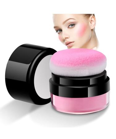 Blush Powder Makeup Matte Natural Blusher Bright Shimmer Face Blush for Cheek Highly Pigmented Blush Makeup Oil Contorl Easy to Blend Loose Powder (03Peachy red)
