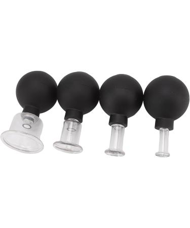 TYCIONG 4-Piece Glass Fire Cupping Set for Pain Relief - Body Face Leg Arm Back Shoulder & Muscle Therapy - Buy Online on GoSupps.com