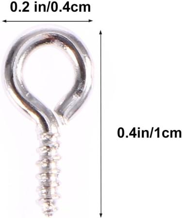ROSENICE 500pcs Mini Screw Eye Pins for Jewelry Making and Crafting - Buy Online on GoSupps.com
