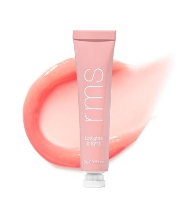 RMS Beauty Liplights Cream Lip Gloss - Lip Plumper Lip Balm & Lip Gloss with Jojoba Oil Hydrating Lip Tint & Lip Plumper Gloss Tinted Lip Gloss Bare